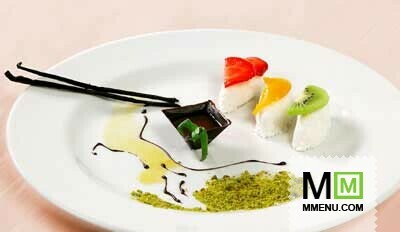 Десерт «Фруктовое суши»