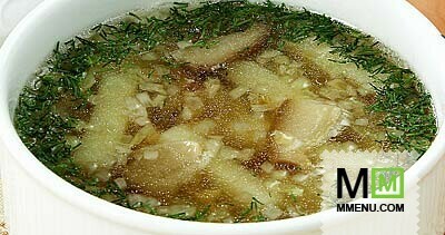 Суп картофельный с грибами