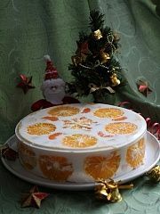 Приготовление блюда по рецепту - Фруктово-желейный торт "Мандарины, апельсины". Шаг 11